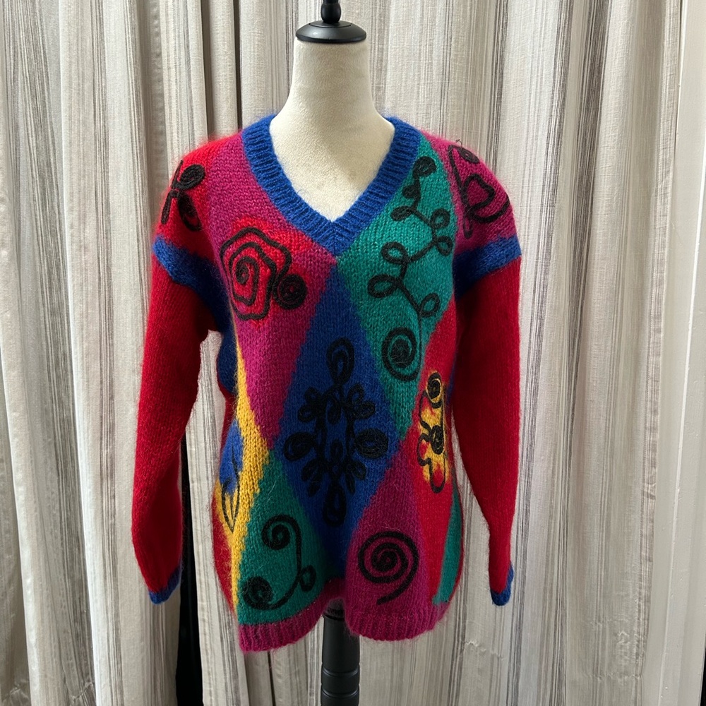 The Limited Multicolor V-Neck Sweater